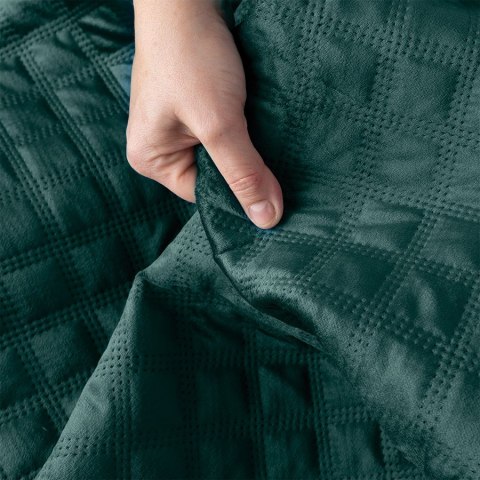 VELVI Narzuta dekoracyjna, 170x210cm, kolor 008 ciemny turkusowy; petrol VELVI0/NAP/008/170210/1 VELVI Narzuta dekoracyjna, 170x210cm, kolor 008 ciemny turkusowy; petrol VELVI0/NAP/008/170210/1