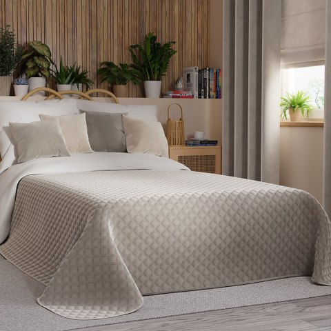 VELVI Narzuta dekoracyjna, 170x210cm, kolor 017 szaro-beżowy VELVI0/NAP/017/170210/1 VELVI Narzuta dekoracyjna, 170x210cm, kolor 017 szaro-beżowy VELVI0/NAP/017/170210/1