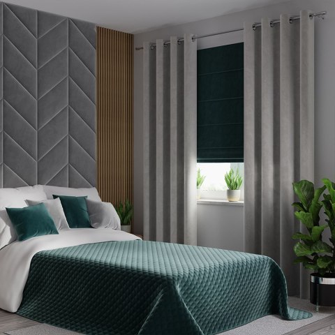 VELVI Narzuta dekoracyjna, 220x240cm, kolor 008 ciemny turkusowy; petrol VELVI0/NAP/008/220240/1 VELVI Narzuta dekoracyjna, 220x240cm, kolor 008 ciemny turkusowy; petrol VELVI0/NAP/008/220240/1