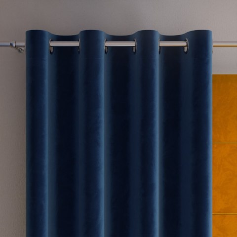 VELVI Zasłona gotowa na przelotkach, 250x140cm, kolor 011 granatowy VELVI0/ZGP/011/140250/1 VELVI Zasłona gotowa na przelotkach, 250x140cm, kolor 011 granatowy VELVI0/ZGP/011/140250/1