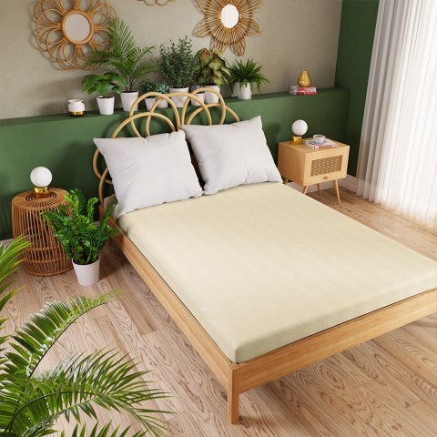 DREAMY PREMIUM Prześcieradło jersey z gumką, 180x200cm, kolor 012 kremowy 100033/JEG/012/180200/1 DREAMY PREMIUM Prześcieradło jersey z gumką, 180x200cm, kolor 012 kremowy 100033/JEG/012/180200/1