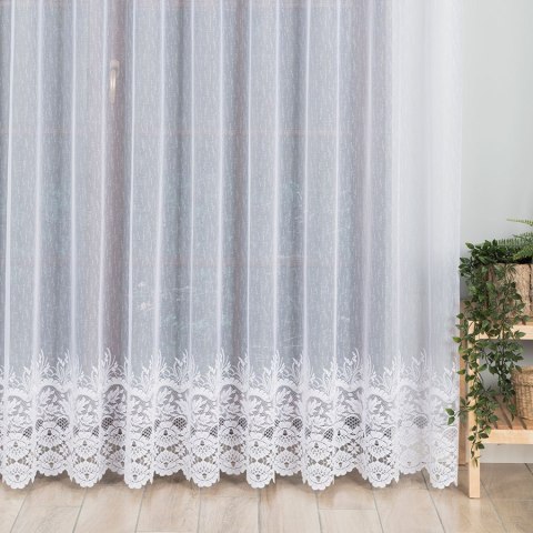 Firanka żakardowa, wys. 250cm, kolor biały 018864/000/001/000250/1 Firanka żakardowa, wys. 250cm, kolor biały 018864/000/001/000250/1
