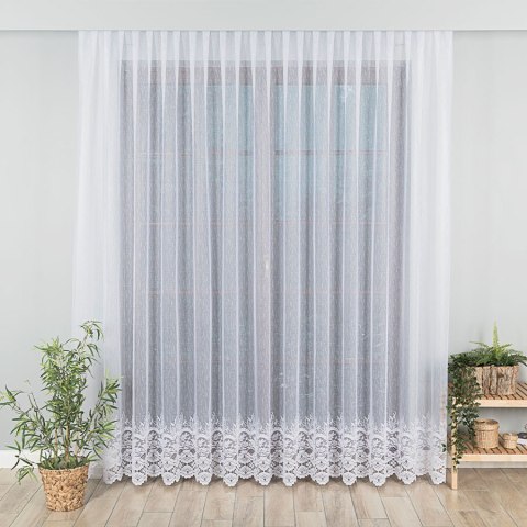 Firanka żakardowa, wys. 250cm, kolor biały 018864/000/001/000250/1 Firanka żakardowa, wys. 250cm, kolor biały 018864/000/001/000250/1