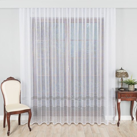 Firanka żakardowa, pasowa, wys. 250cm, kolor biały 044165/000/001/000250/1 Firanka żakardowa, pasowa, wys. 250cm, kolor biały 044165/000/001/000250/1