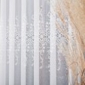 Firanka żakardowa ze wzorem pasowym, wys. 250cm, kolor 001 biały 054852/000/001/000250/1