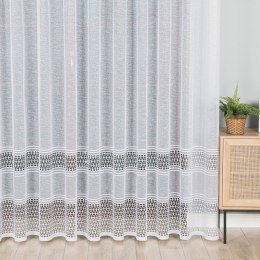 Firanka żakardowa, pasowa, wys. 250cm, kolor 001 biały 115024/000/001/000250/1