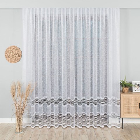 Firanka żakardowa, pasowa, wys. 250cm, kolor 001 biały 115024/000/001/000250/1 Firanka żakardowa, pasowa, wys. 250cm, kolor 001 biały 115024/000/001/000250/1