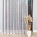 Firanka żakardowa ze wzorem pasowym, wys. 330cm, kolor biały 044184/000/001/000330/1