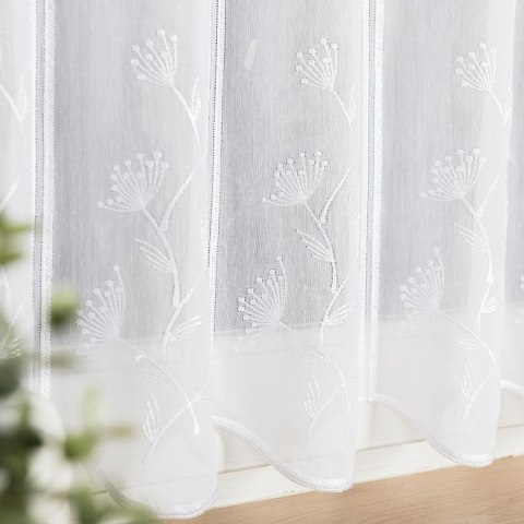 Zazdrostka haftowana panelowa na batyście, wys. 90cm, kolor biały 044224/420/001/000090/1 Zazdrostka haftowana panelowa na batyście, wys. 90cm, kolor biały 044224/420/001/000090/1
