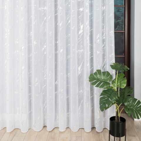 Firanka fantazyjna z ołowianką, wys. 300cm, kolor biały ze srebrnym 132101/OLO/001/000300/1 Firanka fantazyjna z ołowianką, wys. 300cm, kolor biały ze srebrnym 132101/OLO/001/000300/1