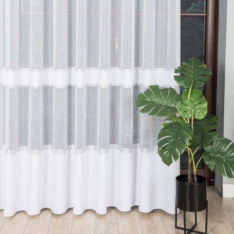 Firanka fantazyjna z ołowianką, wys. 300cm, kolor 004 biały ze srebrnym 001696/OLO/004/000300/1 Firanka fantazyjna z ołowianką, wys. 300cm, kolor 004 biały ze srebrnym 001696/OLO/004/000300/1