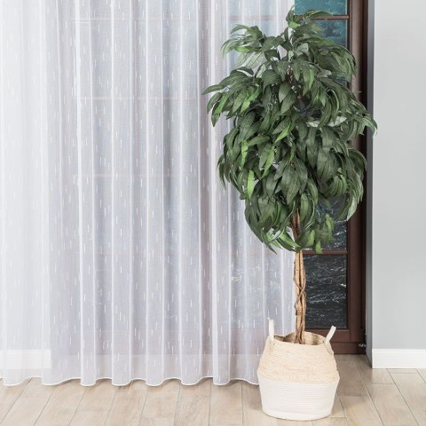 Firanka fantazyjna ze wzorem po całości z ołowianką, wys. 300cm, kolor biały 001357/OLO/001/000300/1 Firanka fantazyjna ze wzorem po całości z ołowianką, wys. 300cm, kolor biały 001357/OLO/001/000300/1