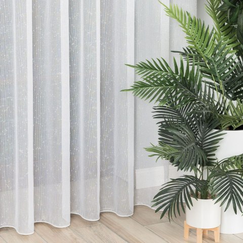 Firanka fantazyjna ze wzorem po całości z ołowianką, wys. 300cm, kolor 004 biały ze srebrnym 001684/OLO/004/000300/1 Firanka fantazyjna ze wzorem po całości z ołowianką, wys. 300cm, kolor 004 biały ze srebrnym 001684/OLO/004/000300/1