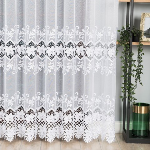 Firanka na markizecie, wys. 250cm, kolor biały 122469/433/001/000250/1 Firanka na markizecie, wys. 250cm, kolor biały 122469/433/001/000250/1