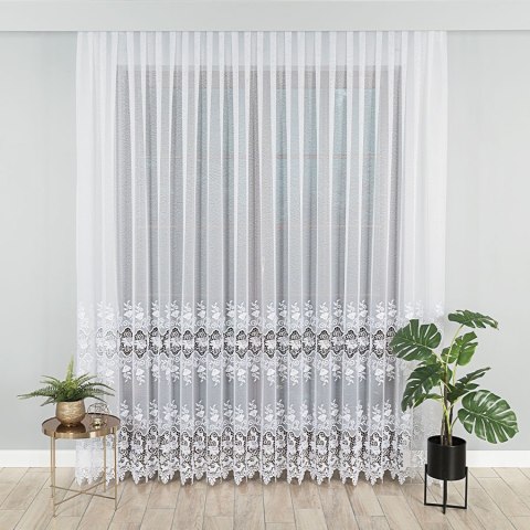 Firanka na markizecie, wys. 250cm, kolor biały 122625/433/001/000250/1 Firanka na markizecie, wys. 250cm, kolor biały 122625/433/001/000250/1