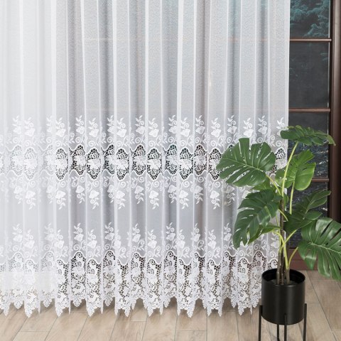Firanka na markizecie, wys. 250cm, kolor biały 122625/433/001/000250/1 Firanka na markizecie, wys. 250cm, kolor biały 122625/433/001/000250/1