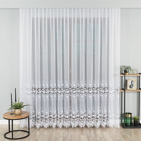 Firanka na markizecie, wys. 250cm, kolor biały 122795/433/001/000250/1 Firanka na markizecie, wys. 250cm, kolor biały 122795/433/001/000250/1