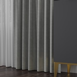 MANUEL Tkanina na zasłony, wys. 300cm, kolor 791 jasny szary TD0016/TDP/791/000300/1