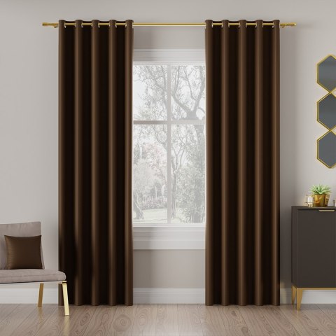 DONA Tkanina na zasłony typu dimout/blackout, wys. 280cm, kolor 012 brązowy TD0015/TDP/012/000280/1 DONA Tkanina na zasłony typu dimout/blackout, wys. 280cm, kolor 012 brązowy TD0015/TDP/012/000280/1