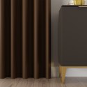 DONA Tkanina na zasłony typu dimout/blackout, wys. 280cm, kolor 012 brązowy TD0015/TDP/012/000280/1