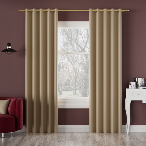 DONA Tkanina na zasłony typu dimout/blackout, wys. 280cm, kolor 075 beżowy TD0015/TDP/075/000280/1 DONA Tkanina na zasłony typu dimout/blackout, wys. 280cm, kolor 075 beżowy TD0015/TDP/075/000280/1