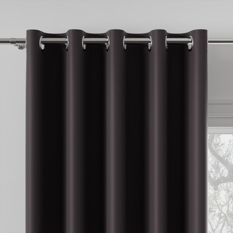 DONA Tkanina na zasłony typu dimout/blackout, wys. 280cm, kolor 144 ciemny chłodny brązowy TD0015/TDP/144/000280/1