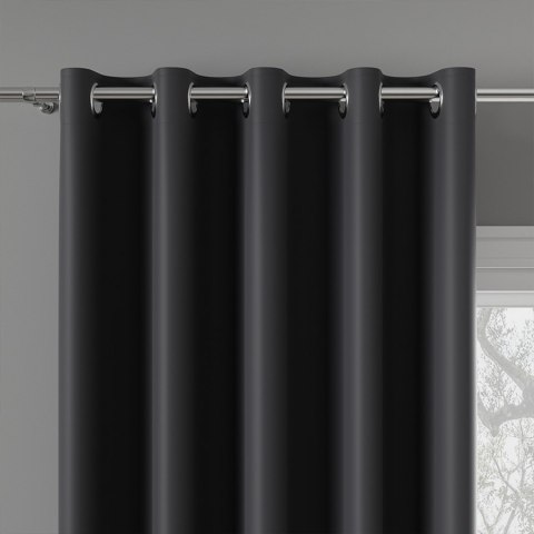 DONA Tkanina na zasłony typu dimout/blackout, wys. 280cm, kolor 205 ciemny szary; antracytowy TD0015/TDP/205/000280/1 DONA Tkanina na zasłony typu dimout/blackout, wys. 280cm, kolor 205 ciemny szary; antracytowy TD0015/TDP/205/000280/1