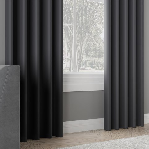 DONA Tkanina na zasłony typu dimout/blackout, wys. 280cm, kolor 205 ciemny szary; antracytowy TD0015/TDP/205/000280/1 DONA Tkanina na zasłony typu dimout/blackout, wys. 280cm, kolor 205 ciemny szary; antracytowy TD0015/TDP/205/000280/1