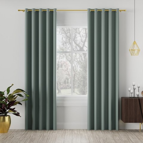 DONA Tkanina na zasłony typu dimout/blackout, wys. 280cm, kolor 227 szałwiowy zielony TD0015/TDP/227/000280/1 DONA Tkanina na zasłony typu dimout/blackout, wys. 280cm, kolor 227 szałwiowy zielony TD0015/TDP/227/000280/1