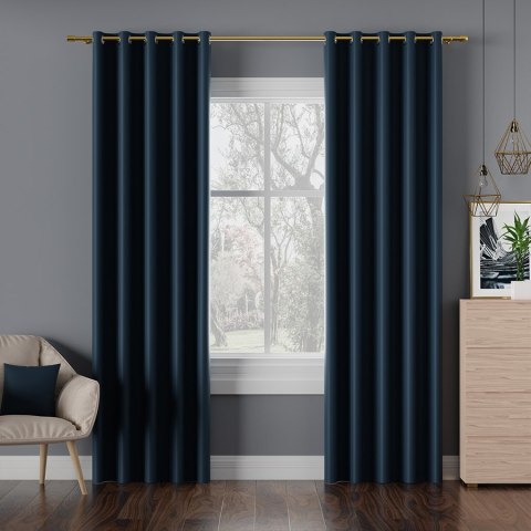 DONA Tkanina na zasłony typu dimout/blackout, wys. 280cm, kolor 229 granatowy TD0015/TDP/229/000280/1 DONA Tkanina na zasłony typu dimout/blackout, wys. 280cm, kolor 229 granatowy TD0015/TDP/229/000280/1