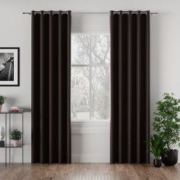 DONA Tkanina na zasłony typu dimout/blackout, wys. 280cm, kolor 322 ciemny brązowy TD0015/TDP/322/000280/1