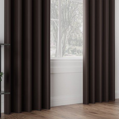 DONA Tkanina na zasłony typu dimout/blackout, wys. 280cm, kolor 322 ciemny brązowy TD0015/TDP/322/000280/1 DONA Tkanina na zasłony typu dimout/blackout, wys. 280cm, kolor 322 ciemny brązowy TD0015/TDP/322/000280/1