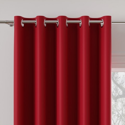 DONA Tkanina na zasłony typu dimout/blackout, wys. 280cm, kolor 610 czerwony TD0015/TDP/610/000280/1