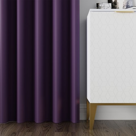 DONA Tkanina na zasłony typu dimout/blackout, wys. 280cm, kolor 683 fioletowy TD0015/TDP/683/000280/1 DONA Tkanina na zasłony typu dimout/blackout, wys. 280cm, kolor 683 fioletowy TD0015/TDP/683/000280/1