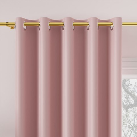 DONA Tkanina na zasłony typu dimout/blackout, wys. 280cm, kolor 794 pastelowy różowy TD0015/TDP/794/000280/1 DONA Tkanina na zasłony typu dimout/blackout, wys. 280cm, kolor 794 pastelowy różowy TD0015/TDP/794/000280/1