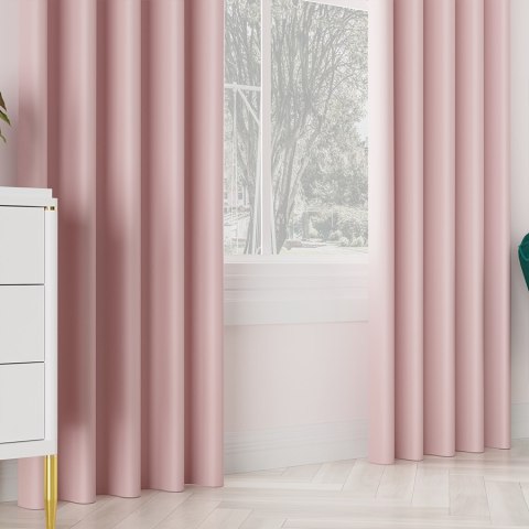 DONA Tkanina na zasłony typu dimout/blackout, wys. 280cm, kolor 794 pastelowy różowy TD0015/TDP/794/000280/1 DONA Tkanina na zasłony typu dimout/blackout, wys. 280cm, kolor 794 pastelowy różowy TD0015/TDP/794/000280/1