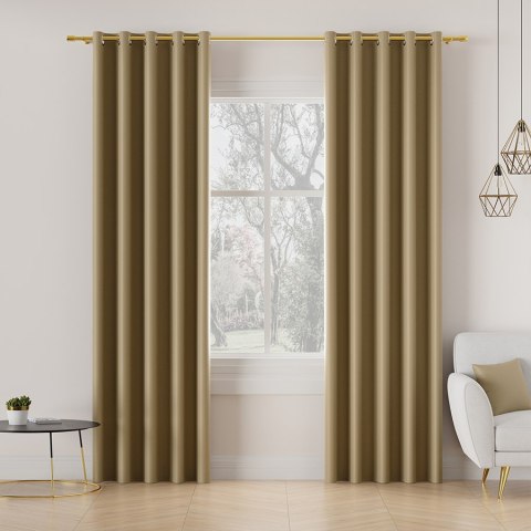 DONA Tkanina na zasłony typu dimout/blackout, wys. 280cm, kolor 804 ciemny beżowy TD0015/TDP/804/000280/1 DONA Tkanina na zasłony typu dimout/blackout, wys. 280cm, kolor 804 ciemny beżowy TD0015/TDP/804/000280/1