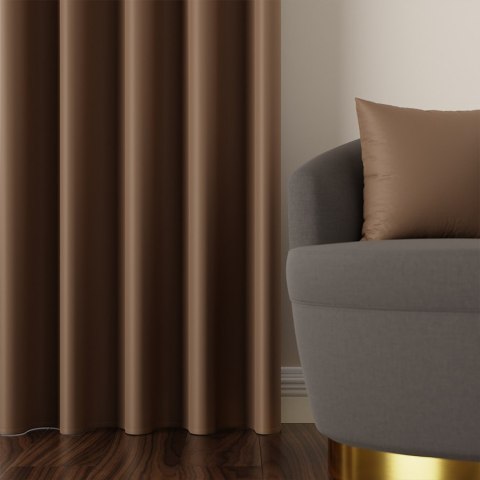DONA Tkanina na zasłony typu dimout/blackout, wys. 280cm, kolor 806 jasny ciepły brązowy TD0015/TDP/806/000280/1 DONA Tkanina na zasłony typu dimout/blackout, wys. 280cm, kolor 806 jasny ciepły brązowy TD0015/TDP/806/000280/1