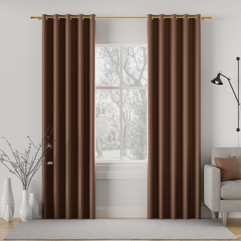 DONA Tkanina na zasłony typu dimout/blackout, wys. 280cm, kolor 807 ciepły brązowy TD0015/TDP/807/000280/1 DONA Tkanina na zasłony typu dimout/blackout, wys. 280cm, kolor 807 ciepły brązowy TD0015/TDP/807/000280/1