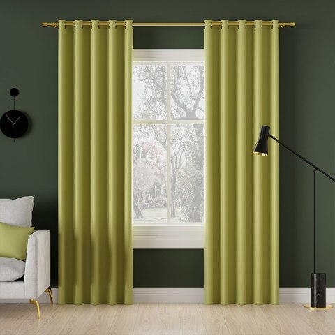 DONA Tkanina na zasłony typu dimout/blackout, wys. 280cm, kolor 814 zielony limonkowy TD0015/TDP/814/000280/1 DONA Tkanina na zasłony typu dimout/blackout, wys. 280cm, kolor 814 zielony limonkowy TD0015/TDP/814/000280/1