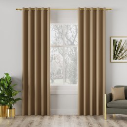 DONA Tkanina na zasłony typu dimout/blackout, wys. 280cm, kolor 832 camelowy TD0015/TDP/832/000280/1