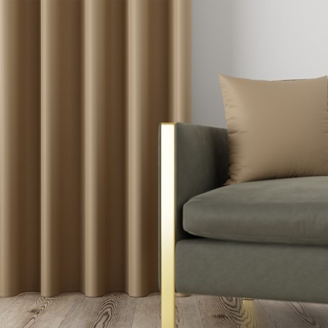 DONA Tkanina na zasłony typu dimout/blackout, wys. 280cm, kolor 832 camelowy TD0015/TDP/832/000280/1 DONA Tkanina na zasłony typu dimout/blackout, wys. 280cm, kolor 832 camelowy TD0015/TDP/832/000280/1