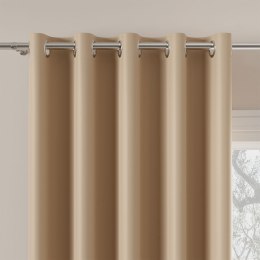 DONA Tkanina na zasłony typu dimout/blackout, wys. 280cm, kolor 838 jasny beżowy TD0015/TDP/838/000280/1