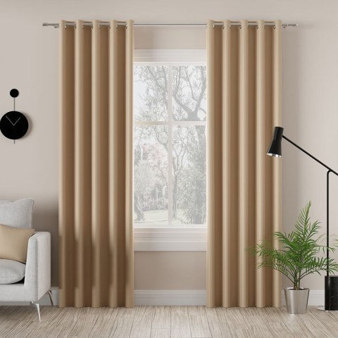 DONA Tkanina na zasłony typu dimout/blackout, wys. 280cm, kolor 838 jasny beżowy TD0015/TDP/838/000280/1 DONA Tkanina na zasłony typu dimout/blackout, wys. 280cm, kolor 838 jasny beżowy TD0015/TDP/838/000280/1