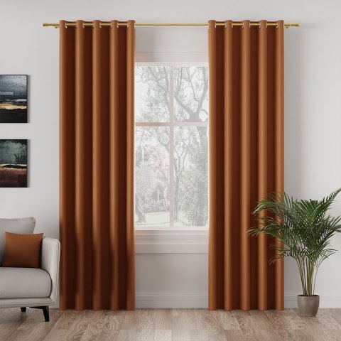 DONA Tkanina na zasłony typu dimout/blackout, wys. 280cm, kolor 841 ciemny pomarańczowy TD0015/TDP/841/000280/1 DONA Tkanina na zasłony typu dimout/blackout, wys. 280cm, kolor 841 ciemny pomarańczowy TD0015/TDP/841/000280/1