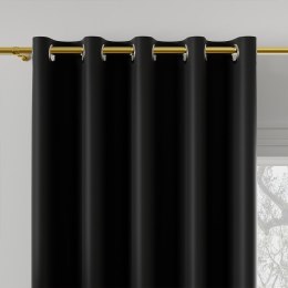 DONA Tkanina na zasłony typu dimout/blackout, wys. 280cm, kolor 846 czarny TD0015/TDP/846/000280/1