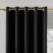 DONA Tkanina na zasłony typu dimout/blackout, wys. 280cm, kolor 846 czarny TD0015/TDP/846/000280/1