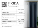 FRIDA Tkanina na zasłony dwustronna, wys. 310cm, kolor 017 czarny 029120/TDP/017/000310/1