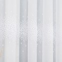 Firanka haftowana ze wzorem pasowym, wys. 160cm, kolor biały 112853/000/001/000160/1