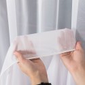 Firanka żakardowa ze wzorem pasowym z ołowianką, wys. 250cm, kolor 020 biały z szarym 000380/OLO/020/250000/1
